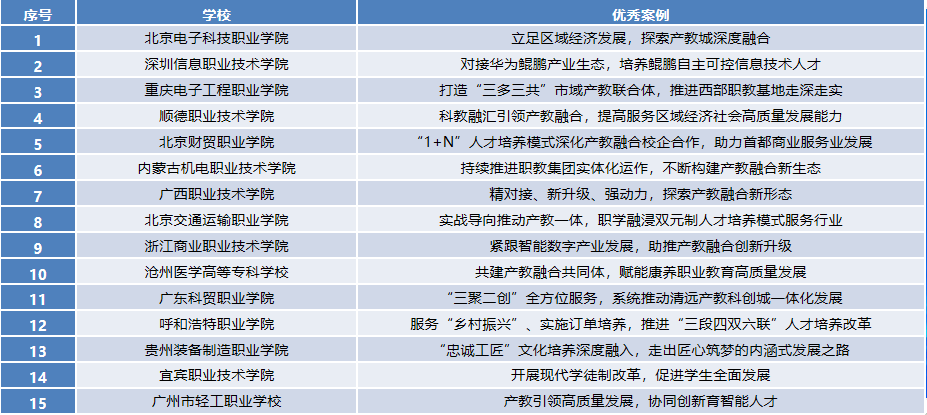 職業(yè)院校產(chǎn)教融合創(chuàng)新實踐案例